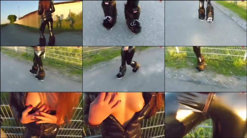 MyDirtyHobby — Shinylady2015 — Neue hammergeile Boots & dazu wetlook mega Glanz Leggins & Daunenj… [HD 720p]