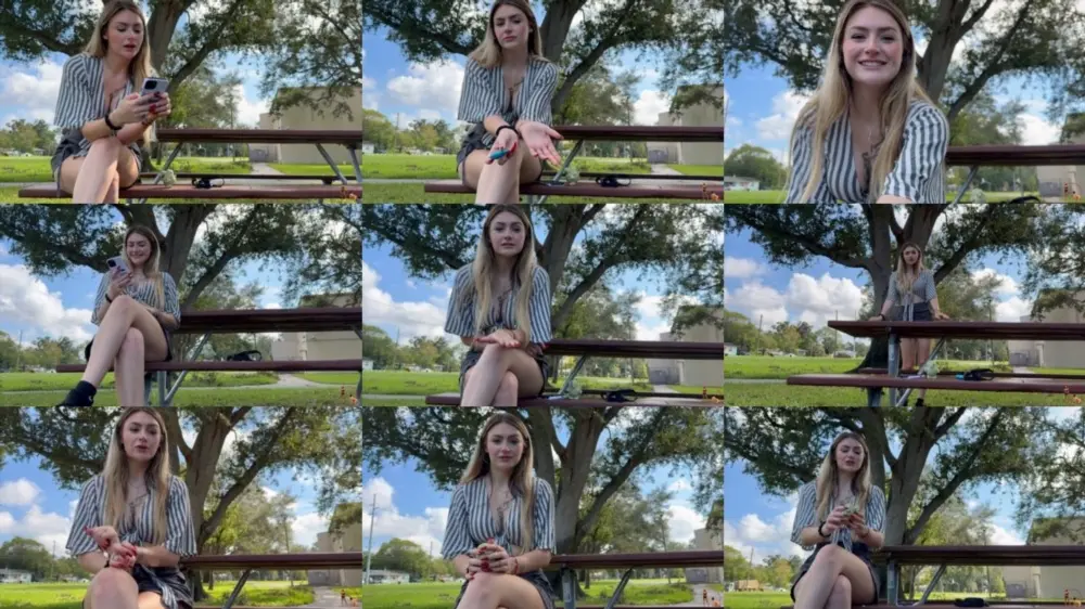 Femdom Puppy Play — London Evans Brings Her Boyfriend To The Park [FullHD 1920p]