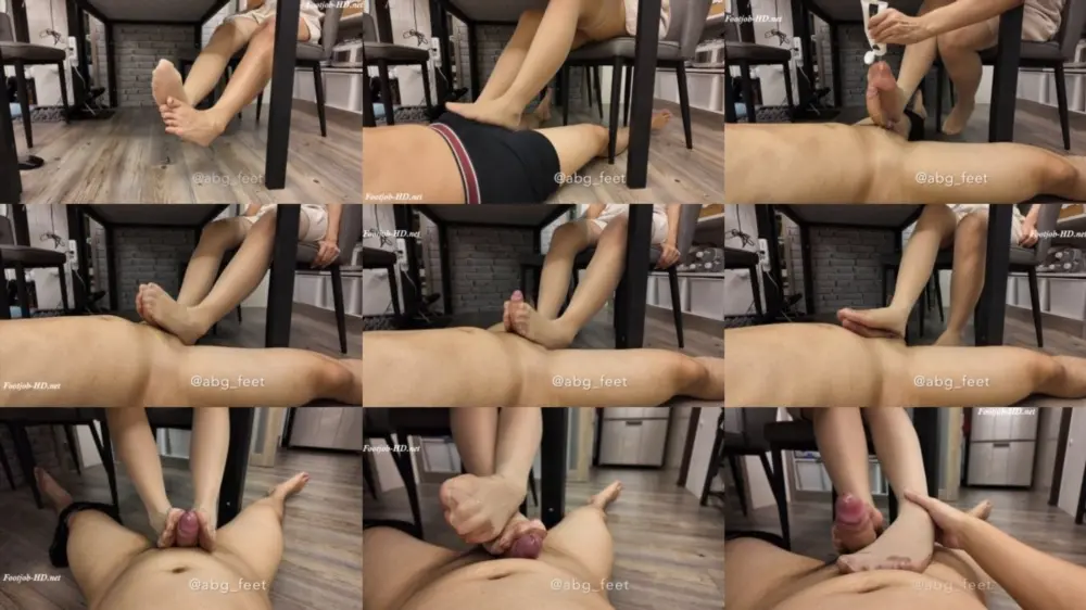 Abg Feet — Nude Pantyhose Footjob With New Toenail Polish On The Floor ABG feet Footjob [FullHD 1920p]
