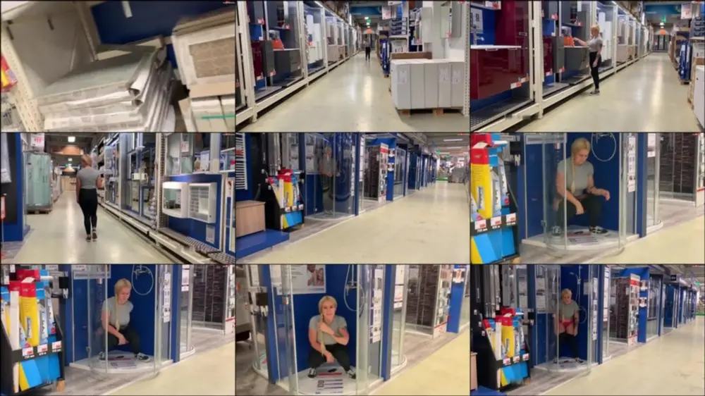MyDirtyHobby — SteffiBlond — Public Baumarkt Duschen Piss — WOAH heftig war das riskant [FullHD 1080p]