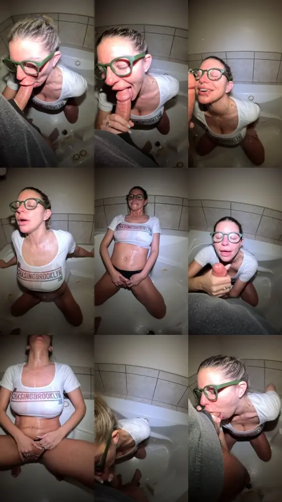 OnlyFans — Brooklyn Chase — Golden Shower With Blowjob Swallow [SD 1080p]