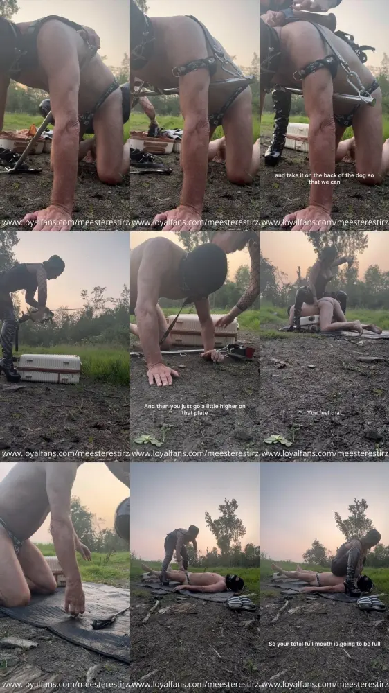 Mistress Tirza NL — Submissive Slave Training Puppy Training Outdoor [SD 1080p]