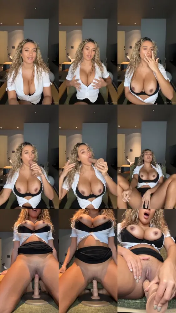 OnlyFans — Toni Camille — Live Solo Dildo Fuck on chair [SD 1080p]