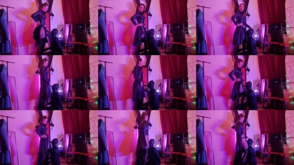 BDSM Femdom Fetish — Mistress Eva Latex Fuck Deepthroath Slave Mask Suck Goddess [FullHD 1920p]