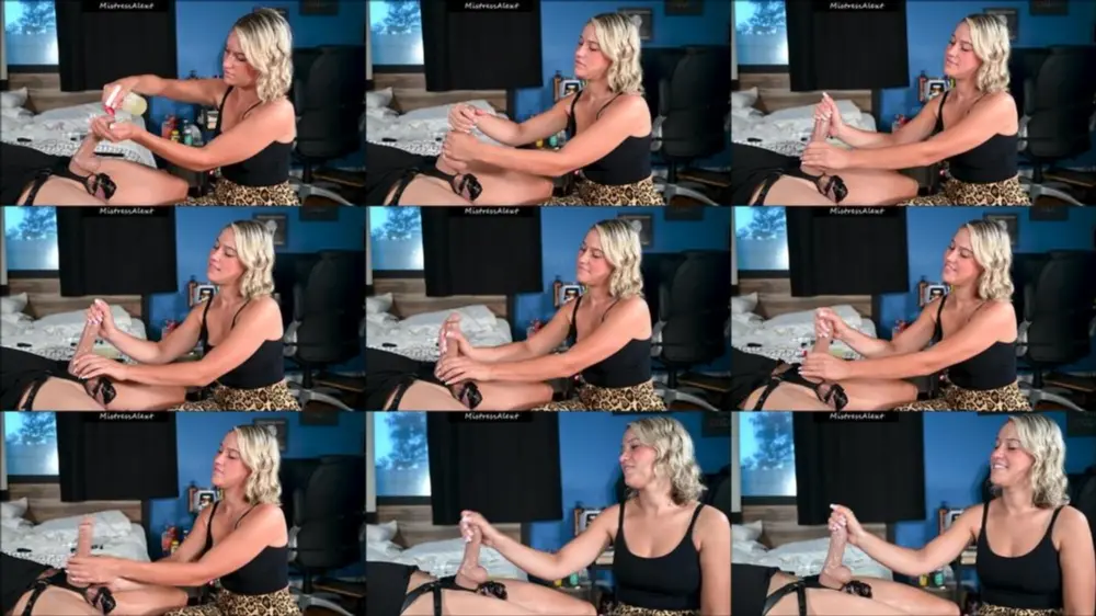 MistressAlexT — Chastity Submissive Enjoy Watching Handjob Without Pleasure [4K 2160p]