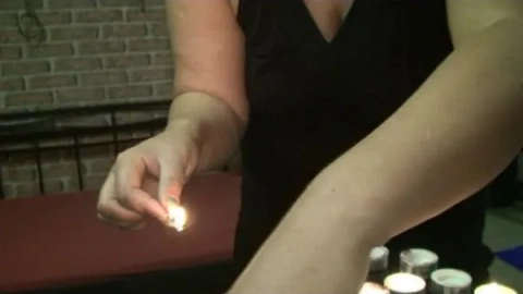 annadevot – brunette MILF lights candles before getting fucked