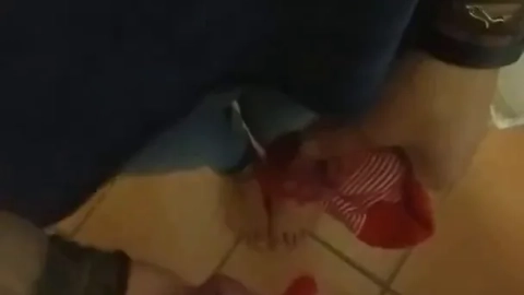 Tobey for Real: Handjob with Striped Sock & Sneaker Fun