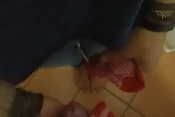 Tobey for Real: Handjob with Striped Sock & Sneaker Fun