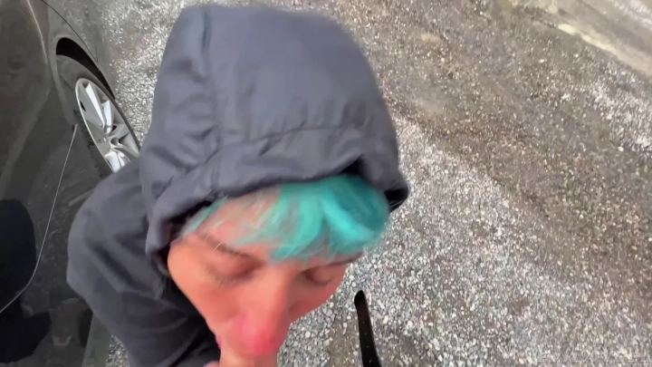 Proxy Paige: Outdoor Blowjob on a Nature Hike | POV Blue Hair