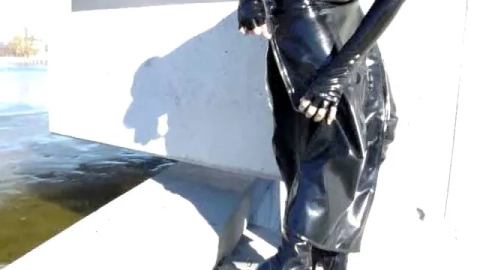 Busty Goth Teases in Tight Latex Fetish