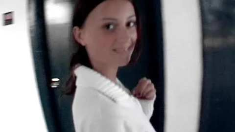 Dirty Lilly Shows Off Tits in Elevator