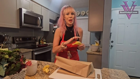 Spoiled Mean MILF Ruins Lunch For Small Banana Boy